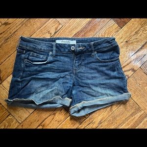 Jean shorts, medium wash, size 2